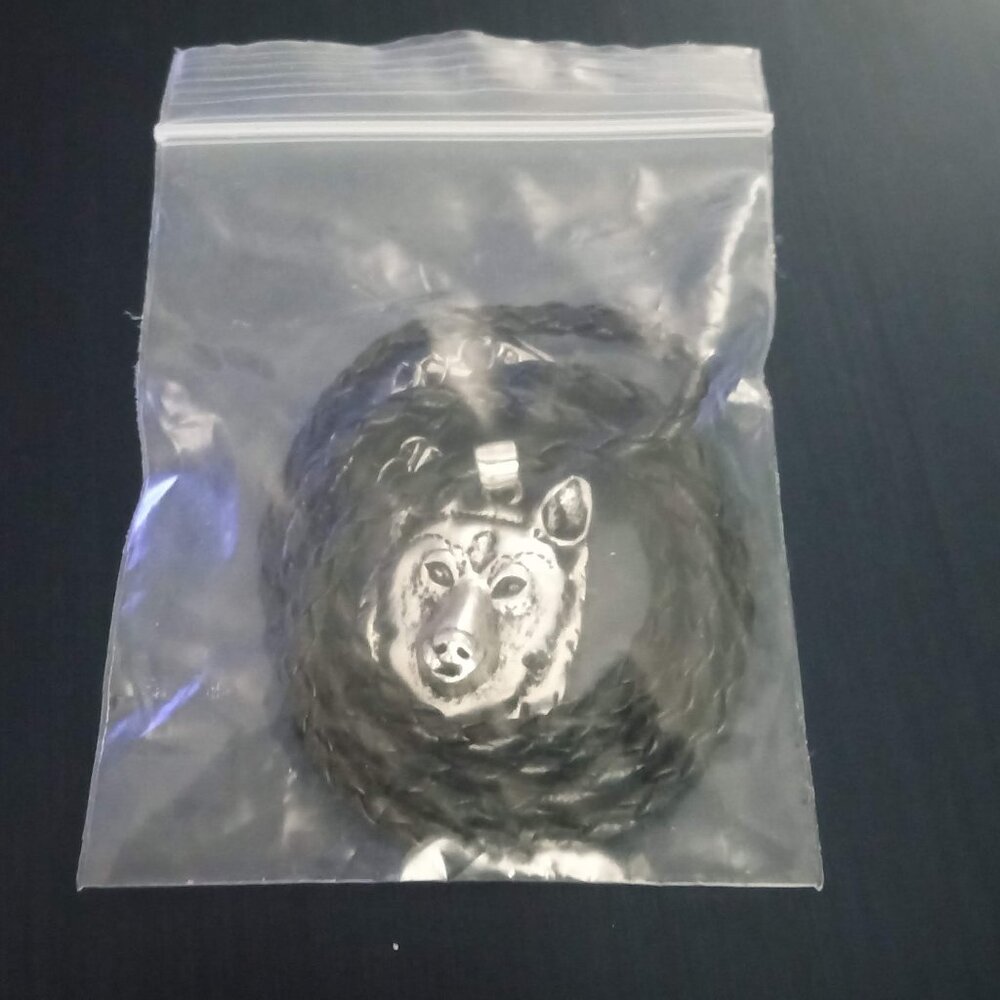 Norse Viking Wolf Head Pendant necklace